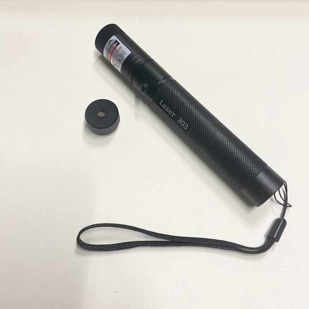 Đèn laser - bút laze lazer 303 tia xanh cực sáng - Kèm pin sạc và bộ sạc