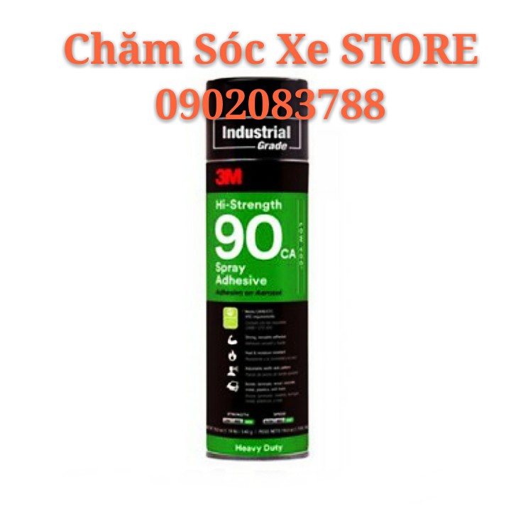 Keo Dạng Xịt Đa Năng 3M- Hi Strength 90 Spray Adhesive - Keo Dán 90 - 500g