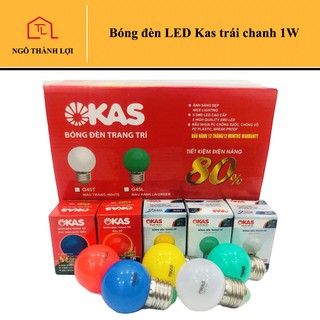 Bóng đèn LED Kas trái chanh 1W màu đỏ / trắng / vàng - Bóng đèn LED