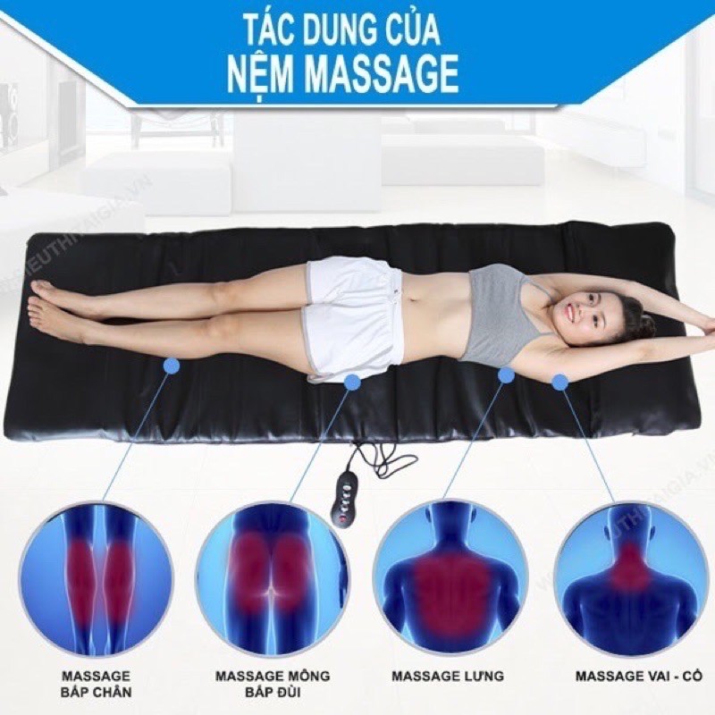 đệm masage toàn thân 9 bi đệm ghế massage 9 bi