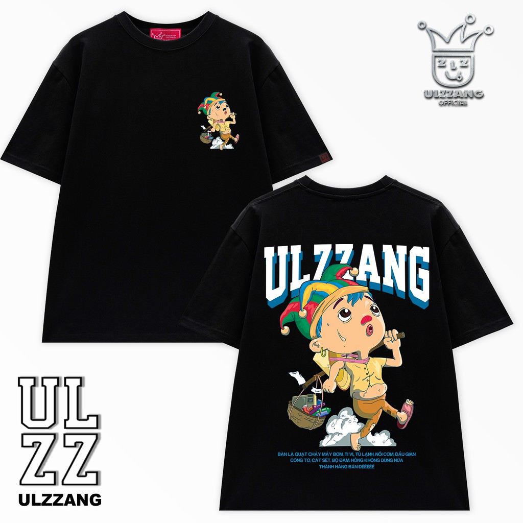 Áo thun local brand ULZZ ulzzang dáng unisex tay lỡ ve chai U-28