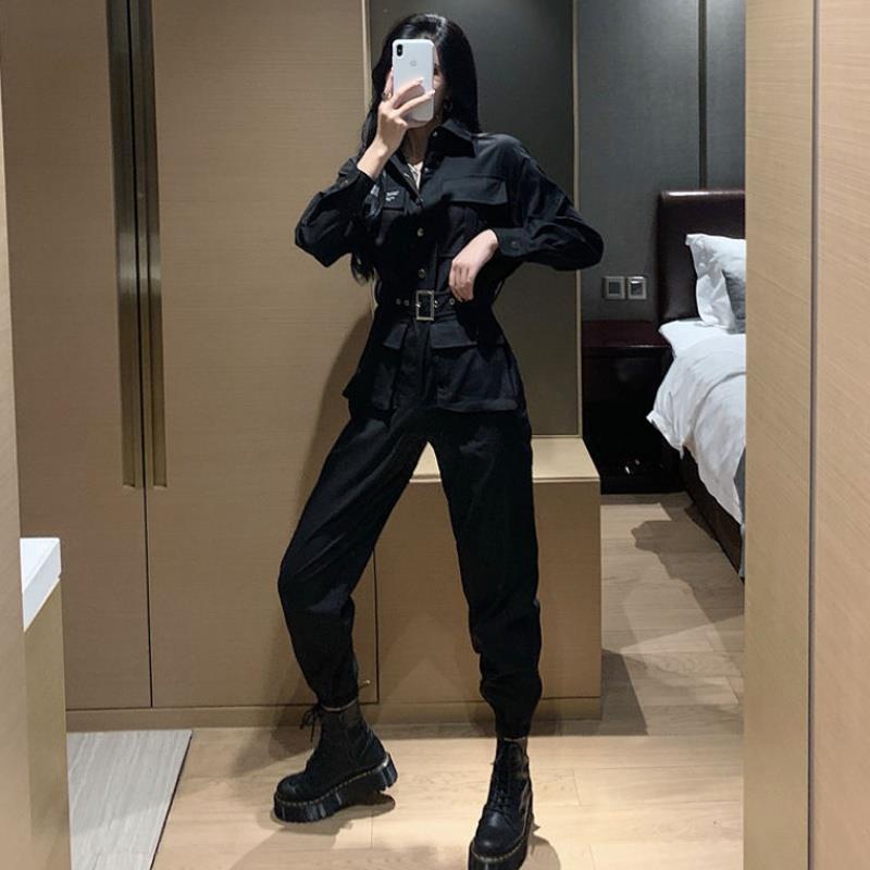 Áo liền quần dài tay cá tính thời trang mùa thu 2022 dành cho nữ