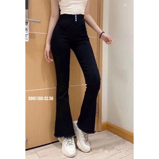 Quần jeans xanh Bigsize ống loe 55-90 kg | BigBuy360 - bigbuy360.vn