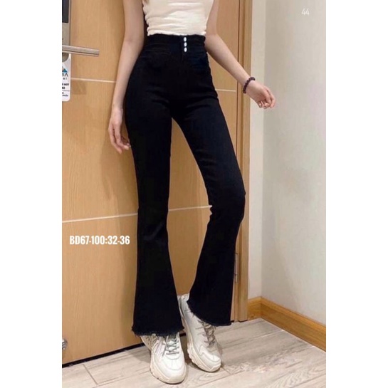 Quần jeans xanh Bigsize ống loe 55-90 kg | WebRaoVat - webraovat.net.vn