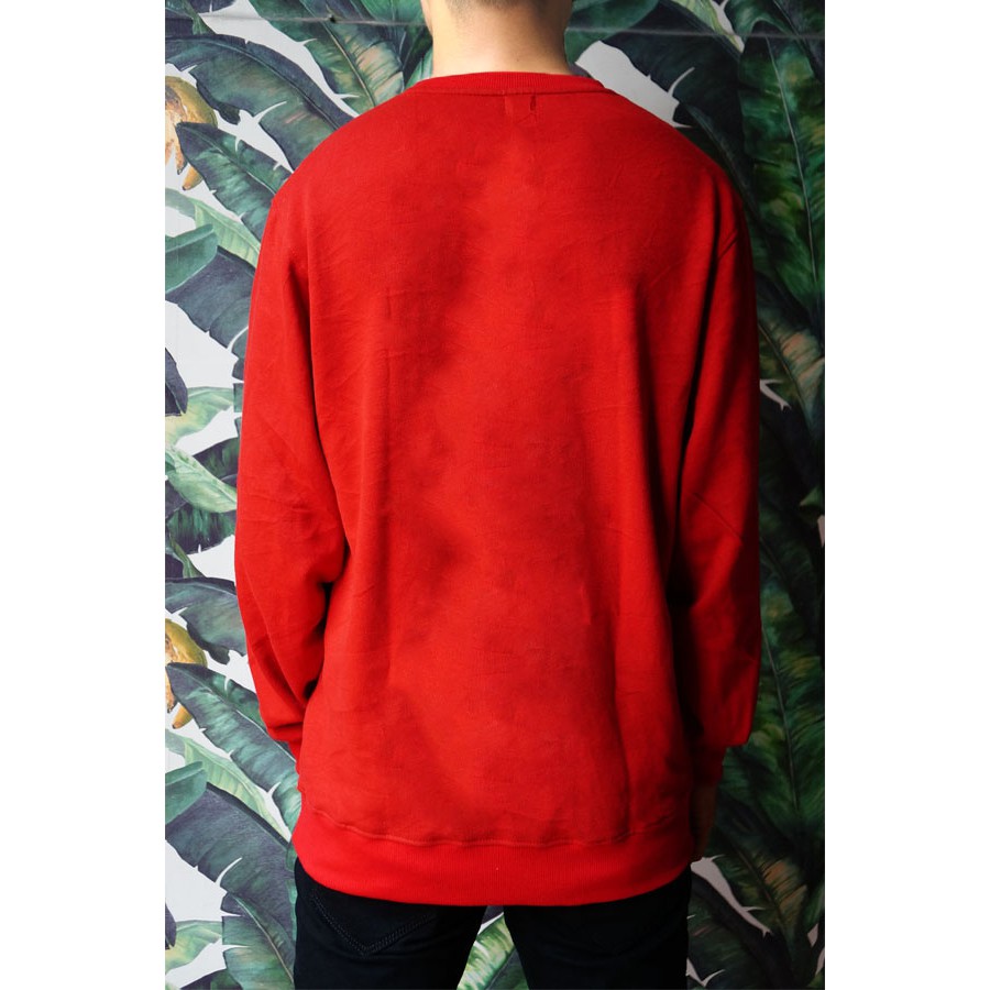 Áo Sweater ĐỎ TRƠN CỰC CHẤT_FOX | BigBuy360 - bigbuy360.vn