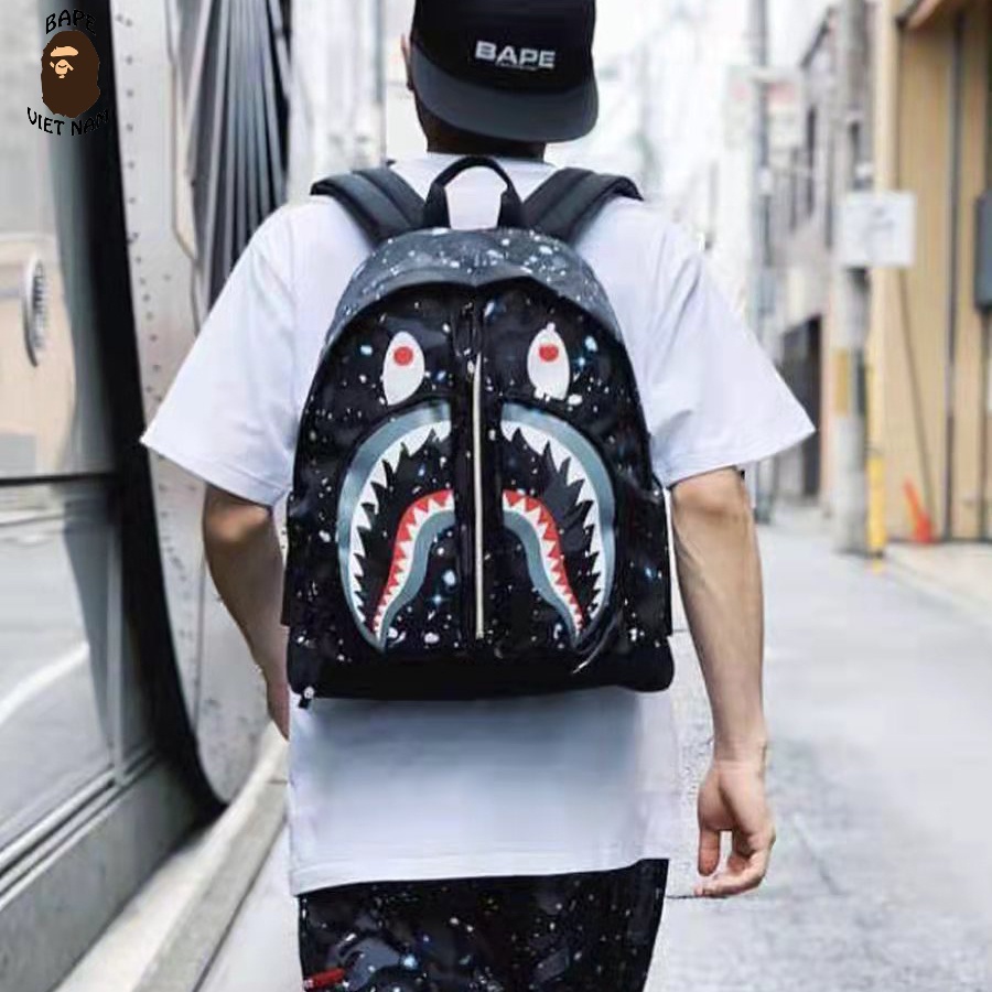 [LikeAuth] Balo Bape Shark Galaxy, Balo A bathing ape nhiều mẫu, chất liệu Polyester, chất lượng Best Quality BapeVN