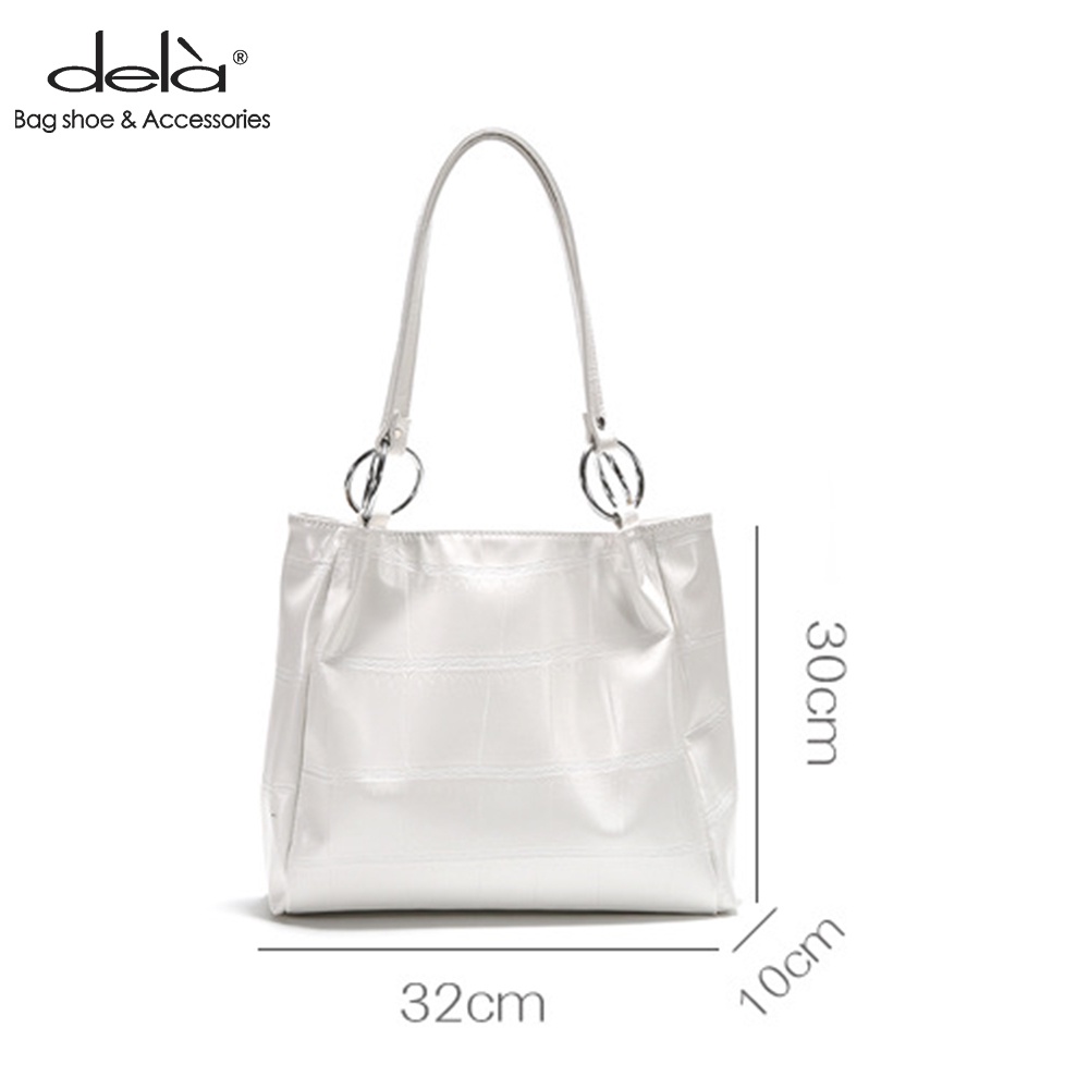 Dela Túi Xách Một Bên Vai Mềm Mại Sức Chứa Lớn Thời Trang Hàn Quốc Dành Cho Bạn Nữ