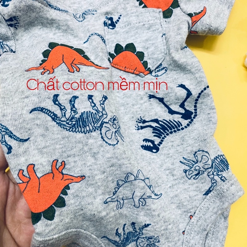 SET 4️⃣c body chip cộc tay bé trai bé gái sịn mát mùa hè cotton mềm đẹp (Size: 3-24m)