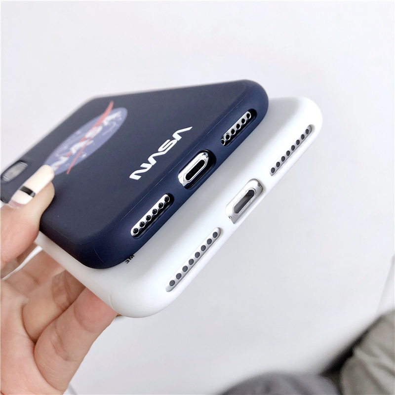 USA Fashion Brand NASA Phone Case iPhone 12 Pro Max 12 Mini 11 Pro Max X XS MAX XR 6 6S 7 8 Plus SE 2020 Soft Silicone Back Cover