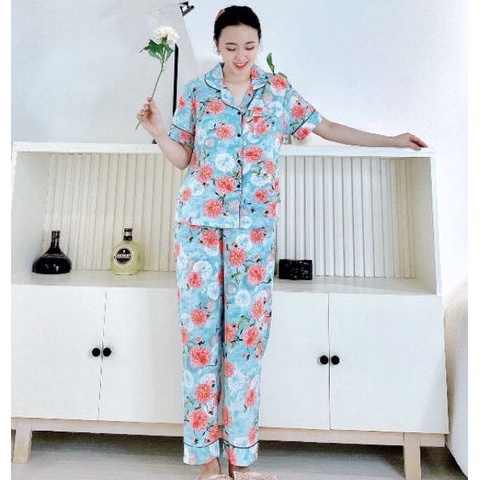 [Lụa Mango]Đồ Bộ Pyjama Có Co Giãn Mặc Nhà Sang Xịn Mát Hàng Có Đủ Size Giảm 10K Đơn 200K
