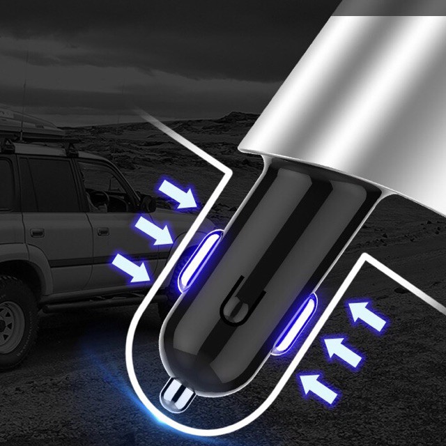 Tẩu sạc ô tô Hyundai - hỗ trợ sạc nhanh (model HY-10) - hàng cao cấp, chính hãng 100%