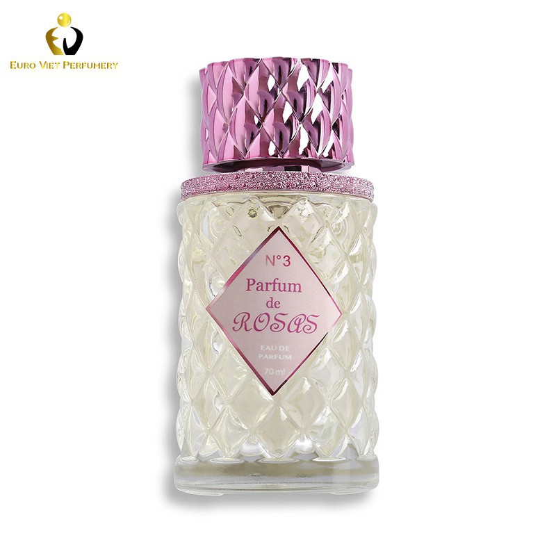 Nước Hoa Nữ Cao Cấp Euro Viet Perfumey, ROSAS No3 70ml