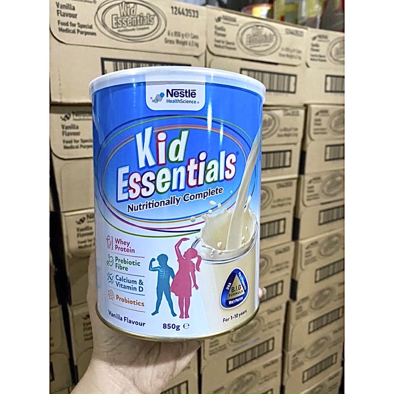 (MẪU MỚI) [DATE 6/2023] SỮA KID ESSENTIALS (Úc) hộp 850g tăng cân nặng, chiều cao cho bé 1-10 tuổi