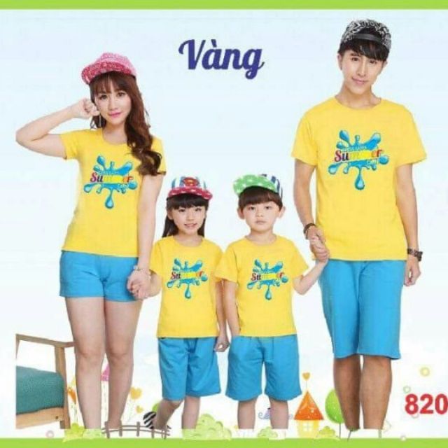 Set 3 ao gia đình mùa hè