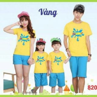Set 3 ao gia đình mùa hè