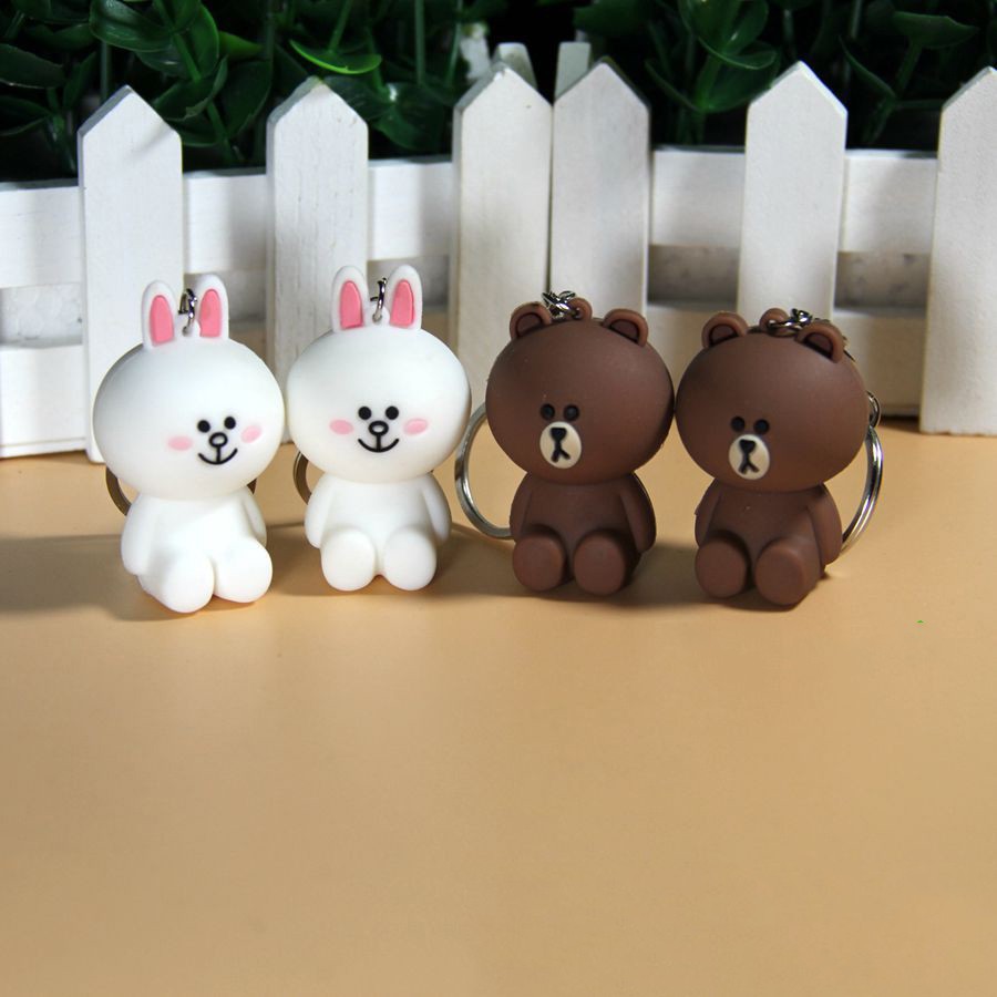 Móc khóa thỏ Cony và gấu Brown (kèm ảnh thật)