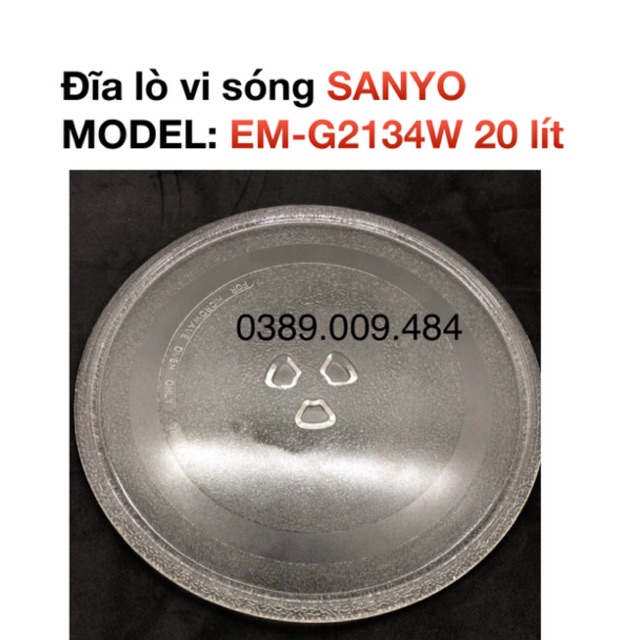 Đĩa lò vi sóng Sanyo EM-G2134W (20 lít)