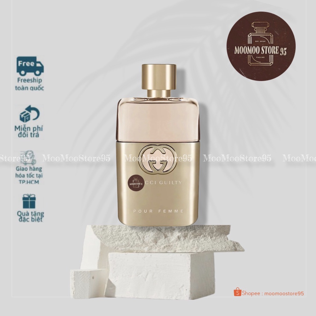 -𝐌𝐨𝐨𝐌𝐨𝐨-  𝐆 𝐔 𝐂 𝐂 𝐈 Guilty Pour Femme EDP | Nước hoa nữ | Nữ Tính , Sang Trọng , Quyến Rũ