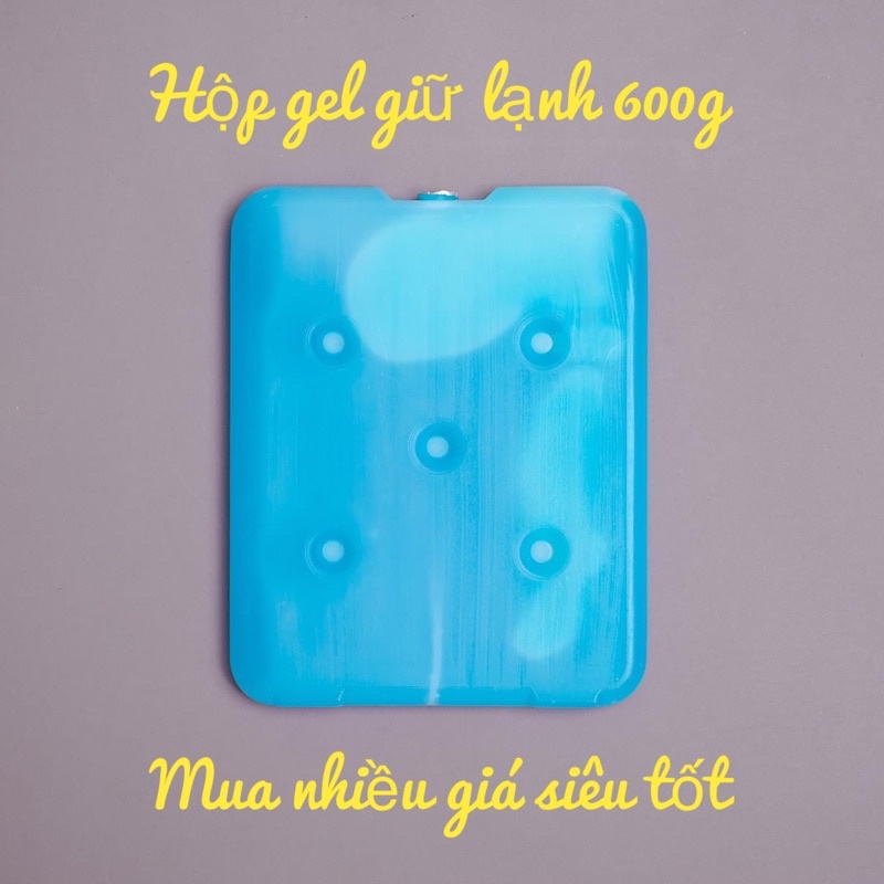Đá khô giữ lạnh, đá khô đá gel bảo quản sữa, làm mát quạt điều hoà loại 600ml tái sử dụng nhiều lần