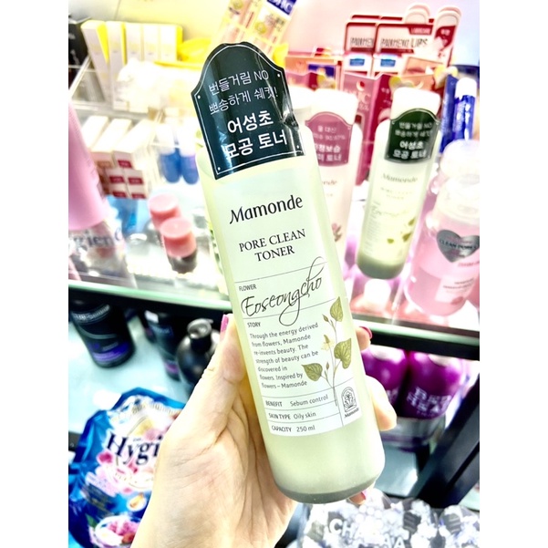 Nước hoa hồng cho da dầu mụn Mamonde Pore Clean Toner &amp; da thường Mamonde Rose Water Toner