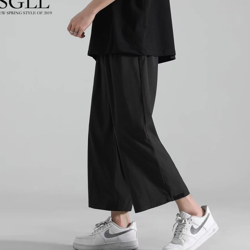 quần lửng thể thao ống rộng thời trang dành cho nam  simple quần ống rộng nam bigsize hàn quốc quần trắng nam from rộng   fashion top quần xuông nam