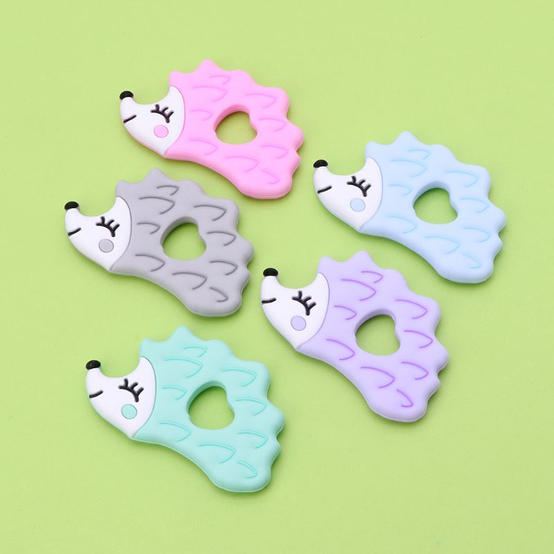 Đồ Chơi Gặm Nướu Hình Nhím Bằng Silicone Không BPA Dành Cho Trẻ Em