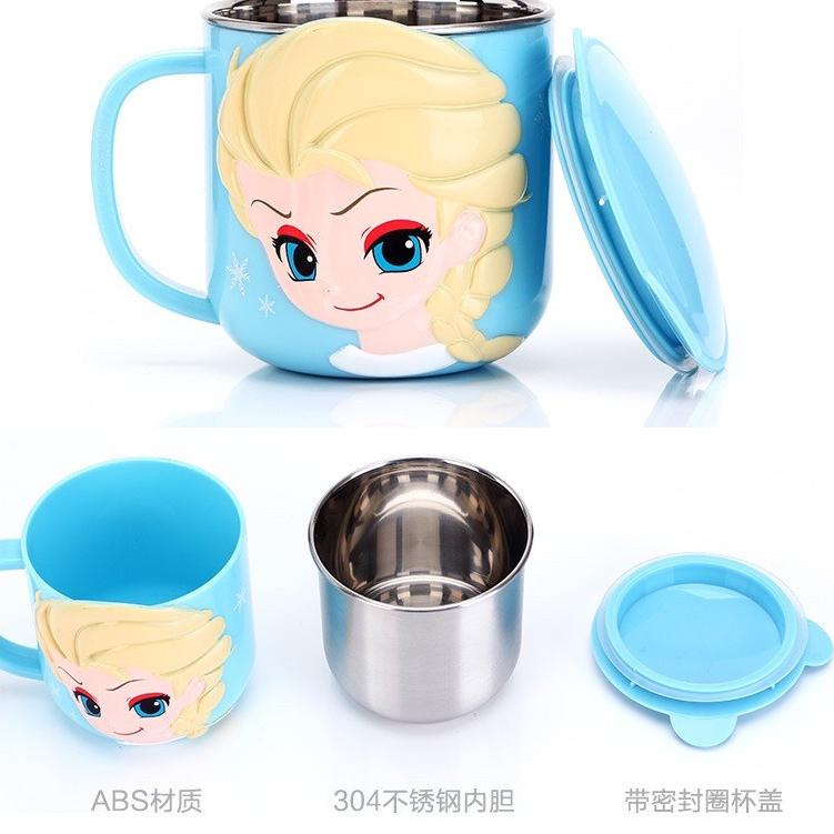 Bình Nước Thủy Tinh Không Gỉ In Hình Hoạt Hình Disney Dễ Thương U7982Q