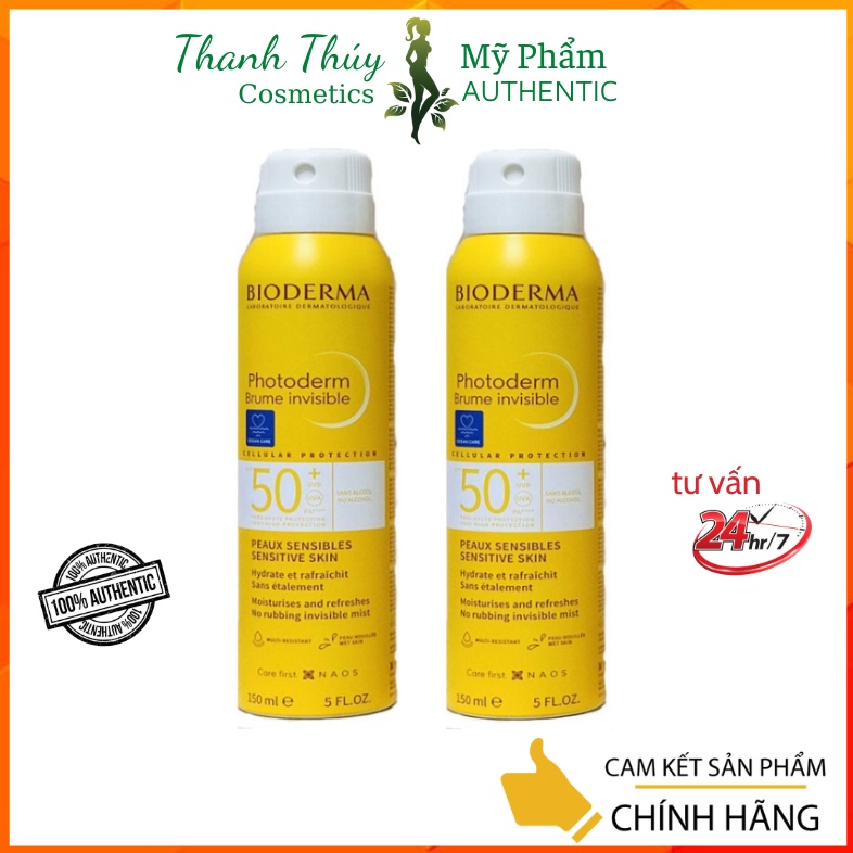 Xịt Chống Nắng Bioderma Photoderm Max Brume Solaire SPF 50+ 150ml