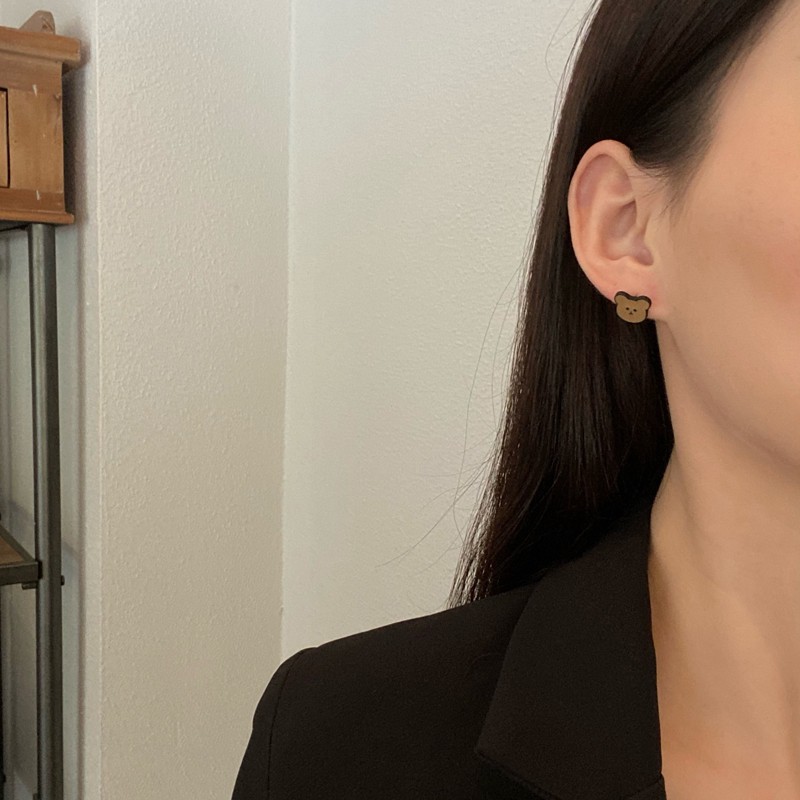 Khuyên Tai Hình Chú Gấu Xinh Xắn Đáng Yêu Phong Cách Hàn Quốc C16