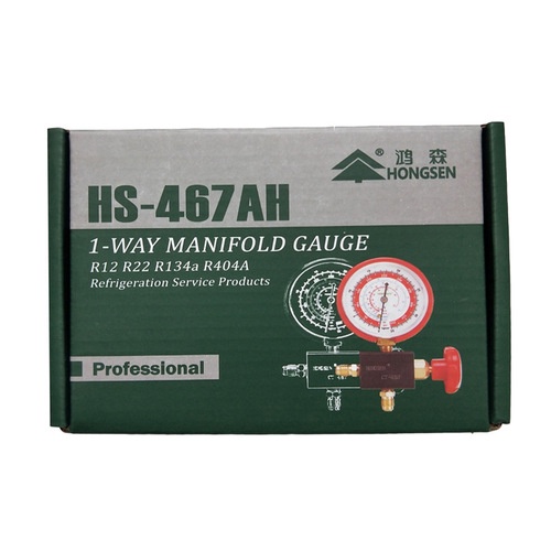 Đồng hồ đo nạp gas đơn hãng Hongsen Cao áp - Hạ áp HS-467AH HS-467AL DL49