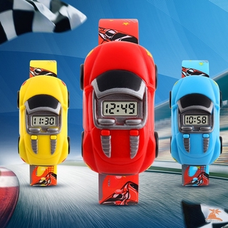 Đồng Hồ Điện Tử Đèn Led Hình Xe Hơi Cho Bé