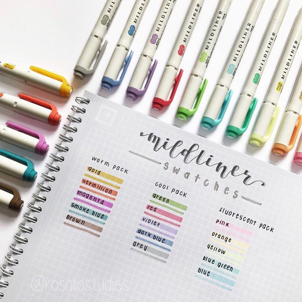 (P2) Mildliner Highlighter - Bút dạ quang chất lượng cao Zebra WKT7, sản phẩm được kiểm tra kỹ trước khi giao hàng