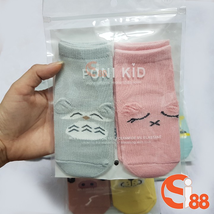 Tất Pony Kid ngộ nghĩnh cao cổ chống trượt cho bé 0 - 4 tuổi - tất trẻ em loại cao cổ phong cách Hàn Quốc TTE05