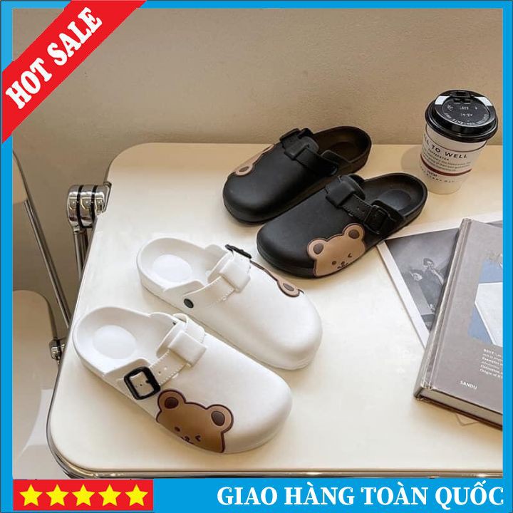 🔥🔥GIẢM GIÁ 🔥🔥Sục Nhựa Cute, Dép Gấu Nhựa Kute Có Hai Màu Siêu Xinh Y Hình