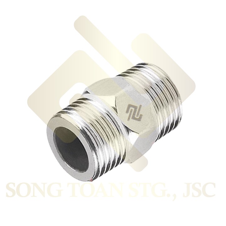 [INOX BÓNG GIÁ RẺ] kép inox, nối ren inox bóng, Hai đầu ren ngoài inox 21 27 (Inox pipe fitting reducing-hexagon nipple)