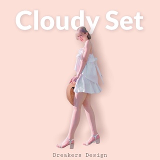 Set trắng trendy - bán lẻ áo/chân váy