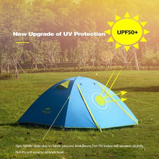Lều cắm trại camping Naturehike NH18Z044-P P-Series Upgrade UPF 50+ 4 người du lịch dã ngoại