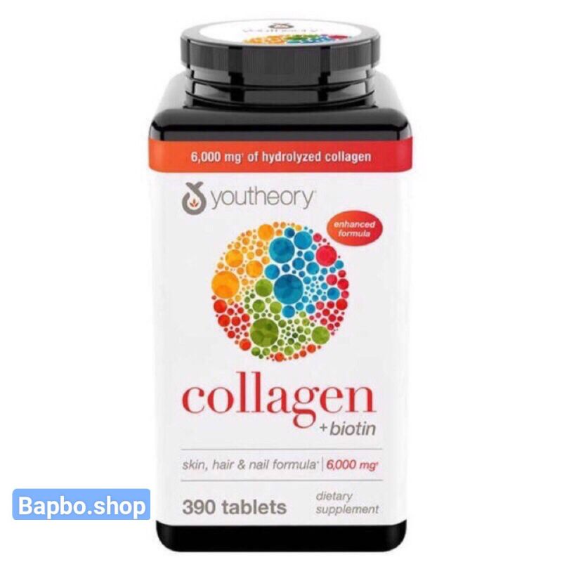 Viên uống đẹp da Collagen Youtheory 390v