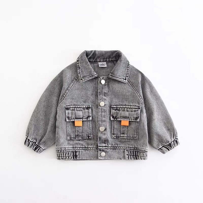 Mới Áo Khoác Denim Thời Trang 2022 Cá Tính Cho Bé Trai