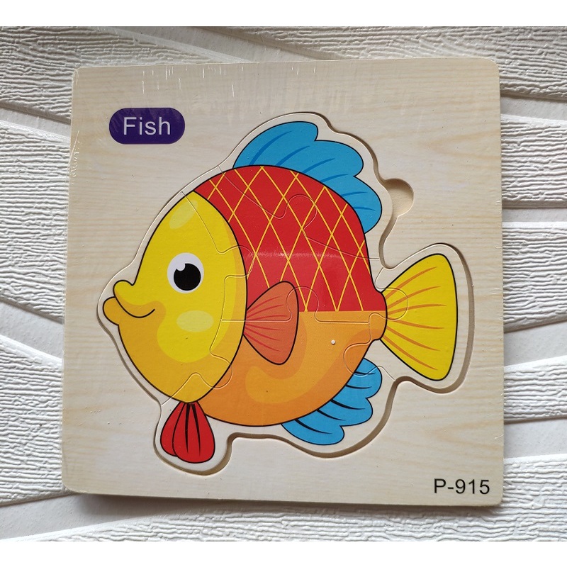 Tranh Ghép Con Vật Bằng Gỗ Cho Bé, Bảng Ghép Hình 3D Bằng Gỗ Cho Bé