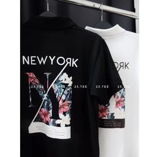Áo thun cổ trụ cổ bâu NY