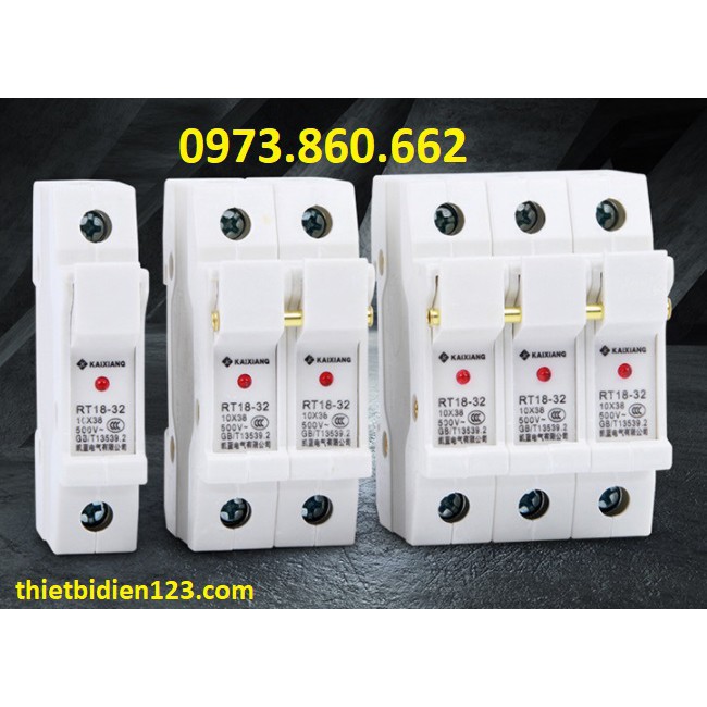 Cầu Chì Công Nghiệp RT18-32X có đèn báo - Cầu chì AC -TBĐ