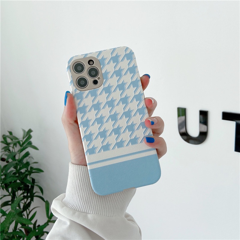 iphone caseiphone 11 pro 11promax iphone 7 8 plus iphone x xr xsmax iphone12 12promaxPersonalized Thousand Island Grid Painted TPU Phone Case