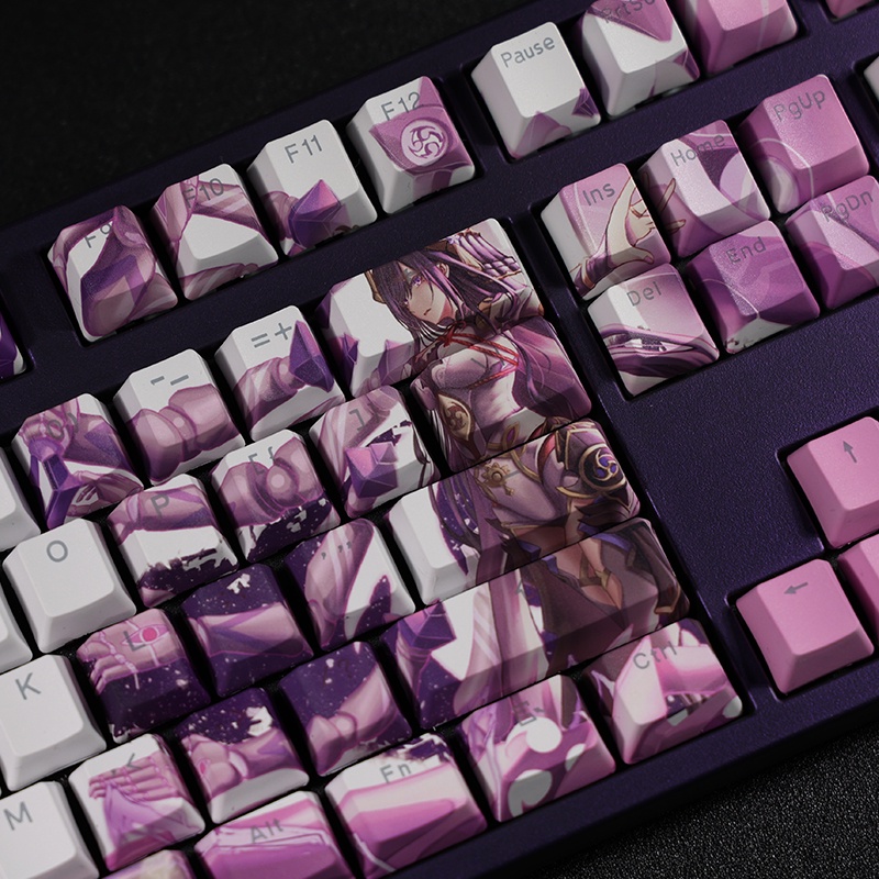 Beelzebul Keycap Cherry Profile Genshin Impact Chủ đề Anime PBT DYE-SUB Bàn phím cơ truyền ánh sáng Keycap