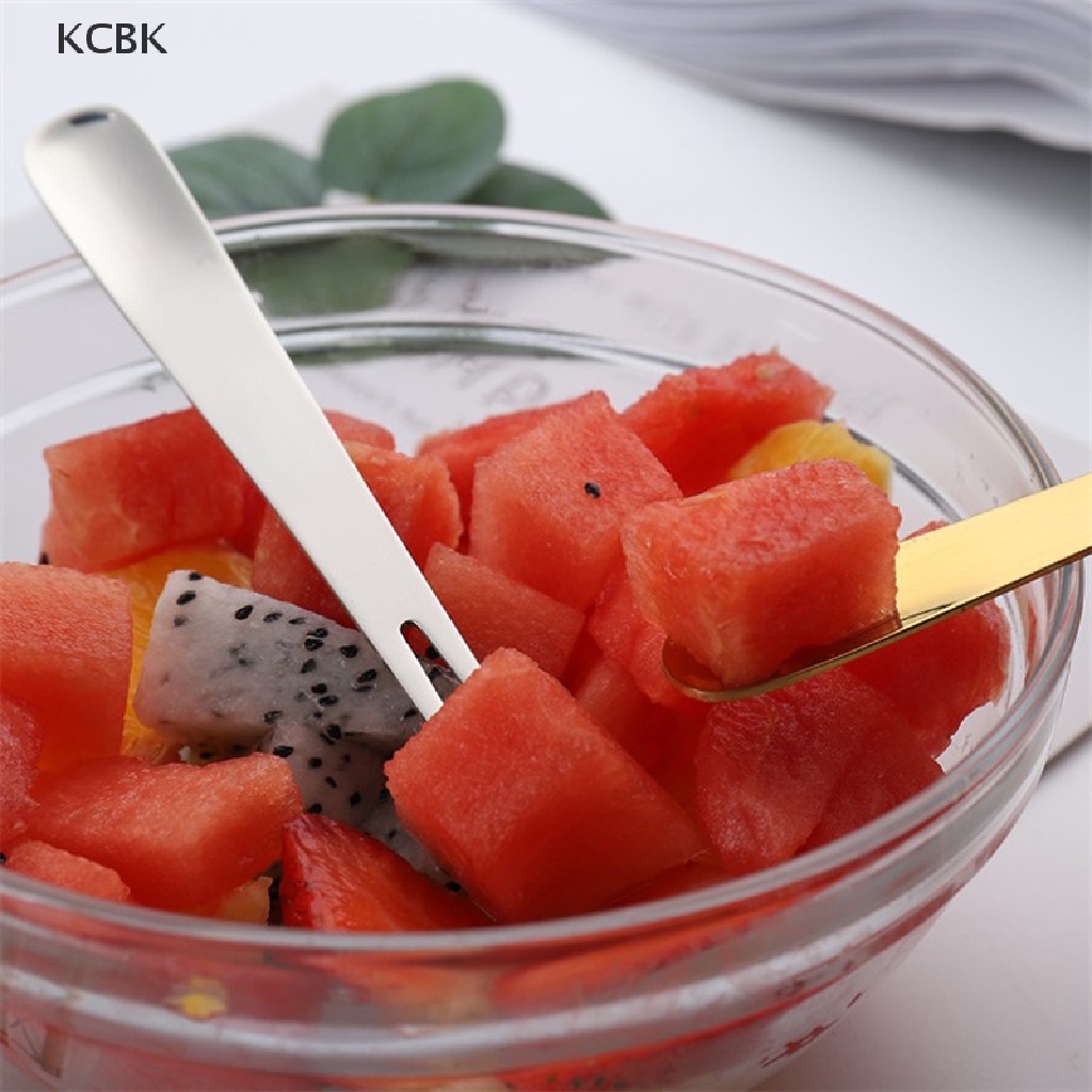 Nĩa Ăn Tráng Miệng 2 Trong 1 Bằng Thép Không Gỉ