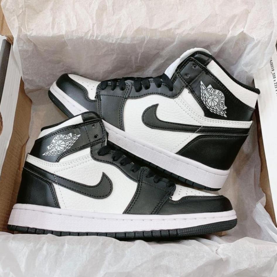 Giày Thể Thao Nam Nữ Nike Jordan Cổ Cao JD1 Panda Đen Trắng G0666