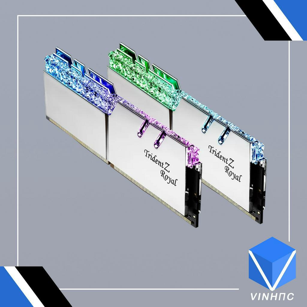 Ram G.SKILL Trident Z Royal Silver RGB 16GB 3600MHz DDR4  F4-3600C18D-16GTRS