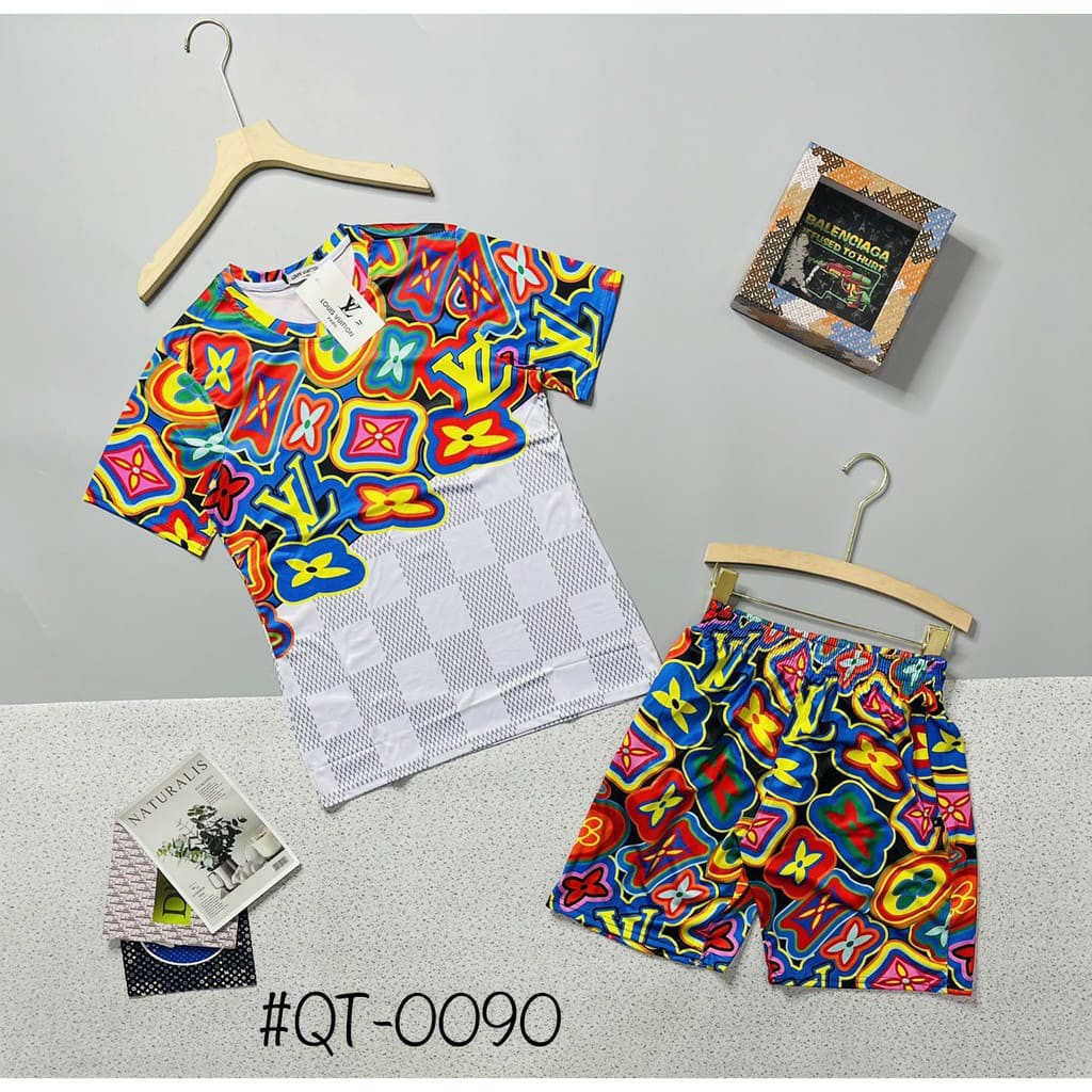 [ FREE SHIP ] Bộ Thun Hè Lv Loang Hoa Chữ 7 Màu cực HOT | BigBuy360 - bigbuy360.vn