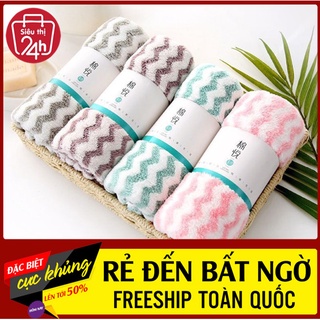 Khăn mặt lông cừu siêu mềm mịn kích thước 30x50cm xuất Hàn