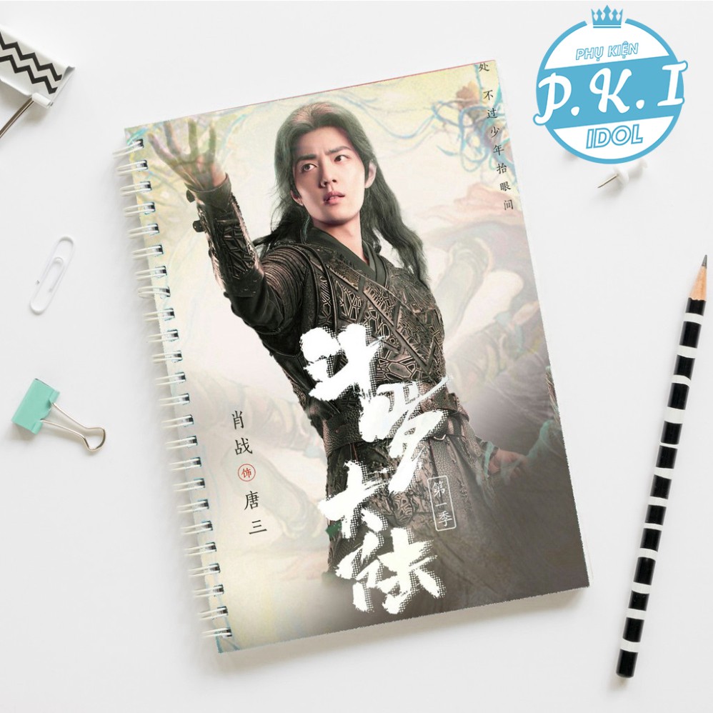 Sổ Còng Notebook Hanmade in bìa Tiêu Chiến Đấu La Đại Lục 2021 mới nhất - QUÀ TẶNG C-POP